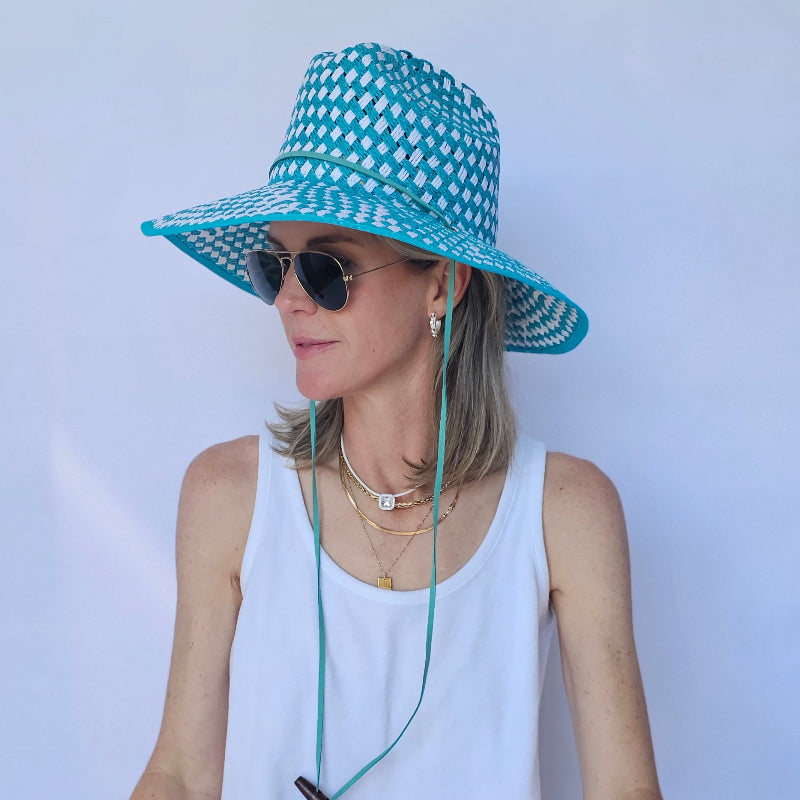 Baldiz Turquoise Lifeguard Hat