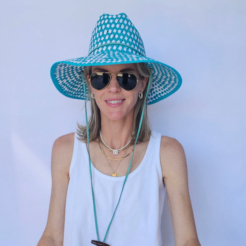 Baldiz Turquoise Lifeguard Hat