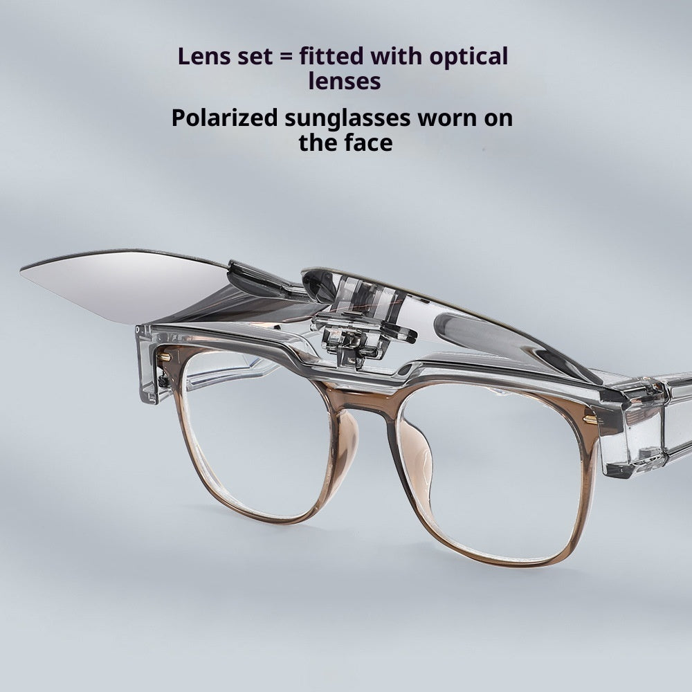 Men's And Women's UV Protection Clamshell Sunglasses