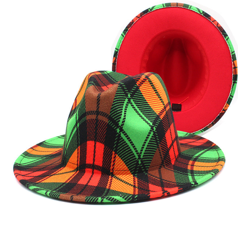 Beautiful Two Tone Luxury Fedora Hat / Men's and Women's Hat /  Unique Retro Design / 56-58CM