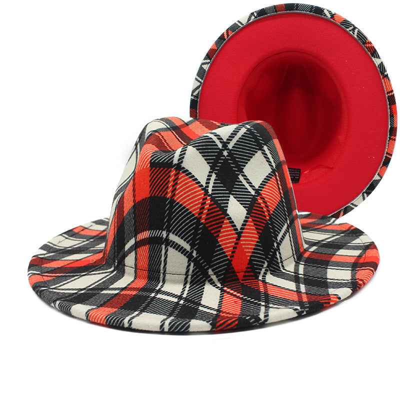 Beautiful Two Tone Luxury Fedora Hat / Men's and Women's Hat /  Unique Retro Design / 56-58CM