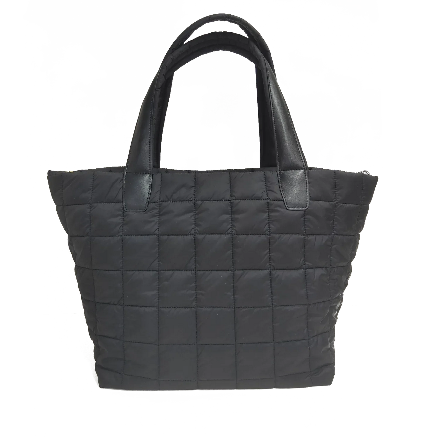 Quilted Nylon Tote Bag for Women – Lightweight 16” Laptop Work & Travel Tote