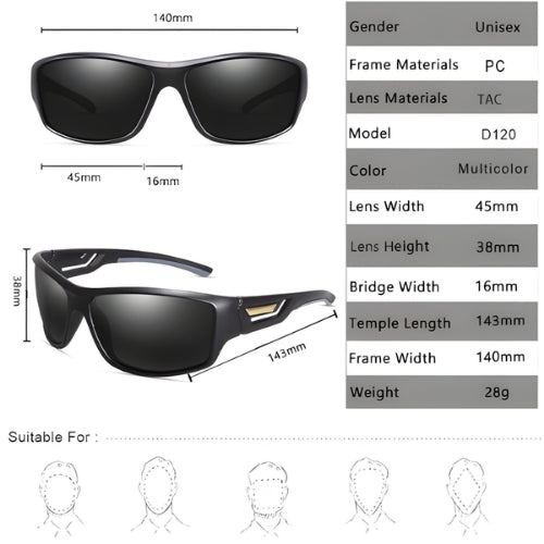 Polarized Outdoor Sports Sunglasses