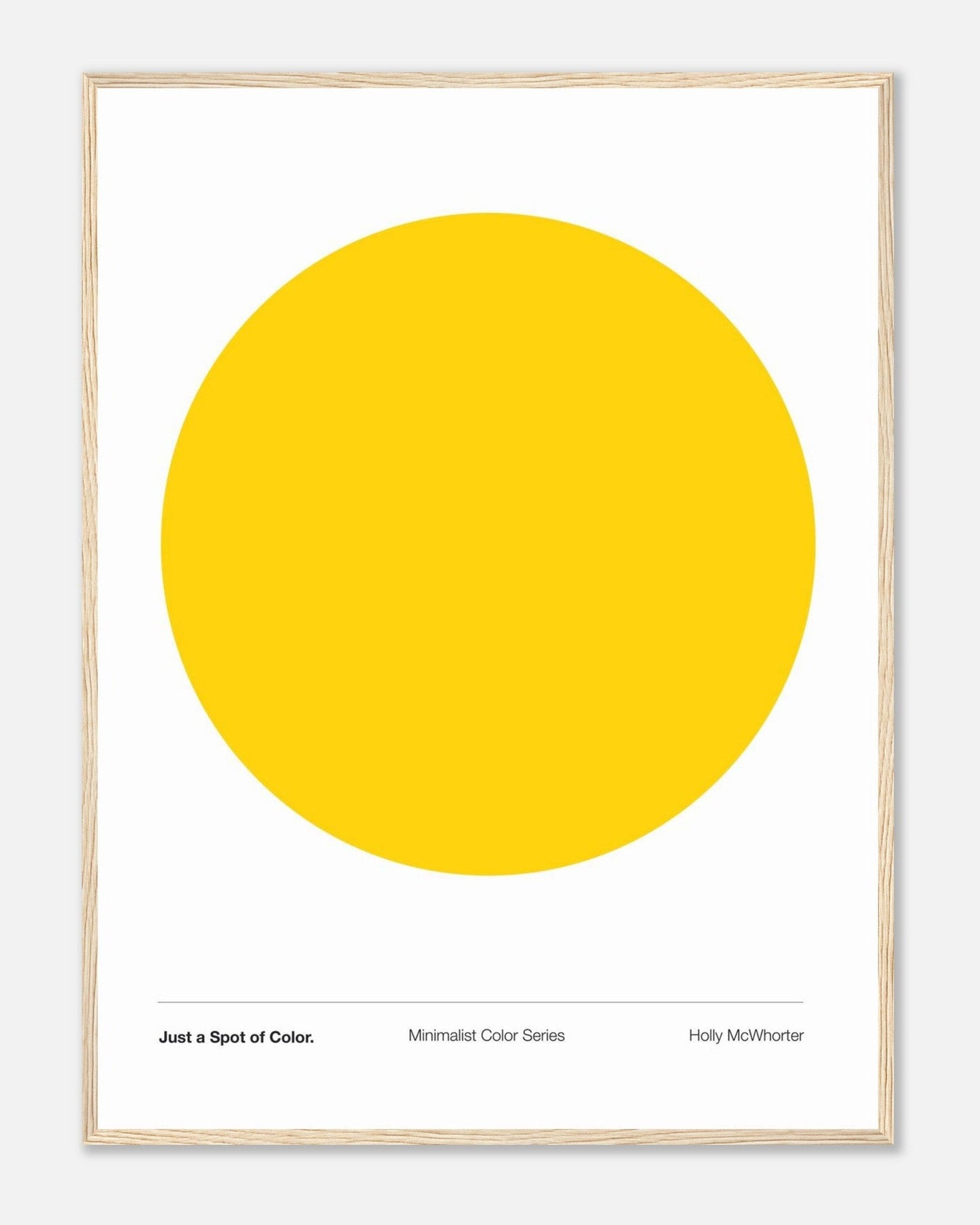 JUST A SPOT OF COLOR: SUN YELLOW Framed Art Print by Holly McWhorter