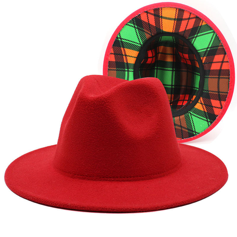 Beautiful Two Tone Luxury Fedora Hat / Men's and Women's Hat /  Unique Retro Design / 56-58CM