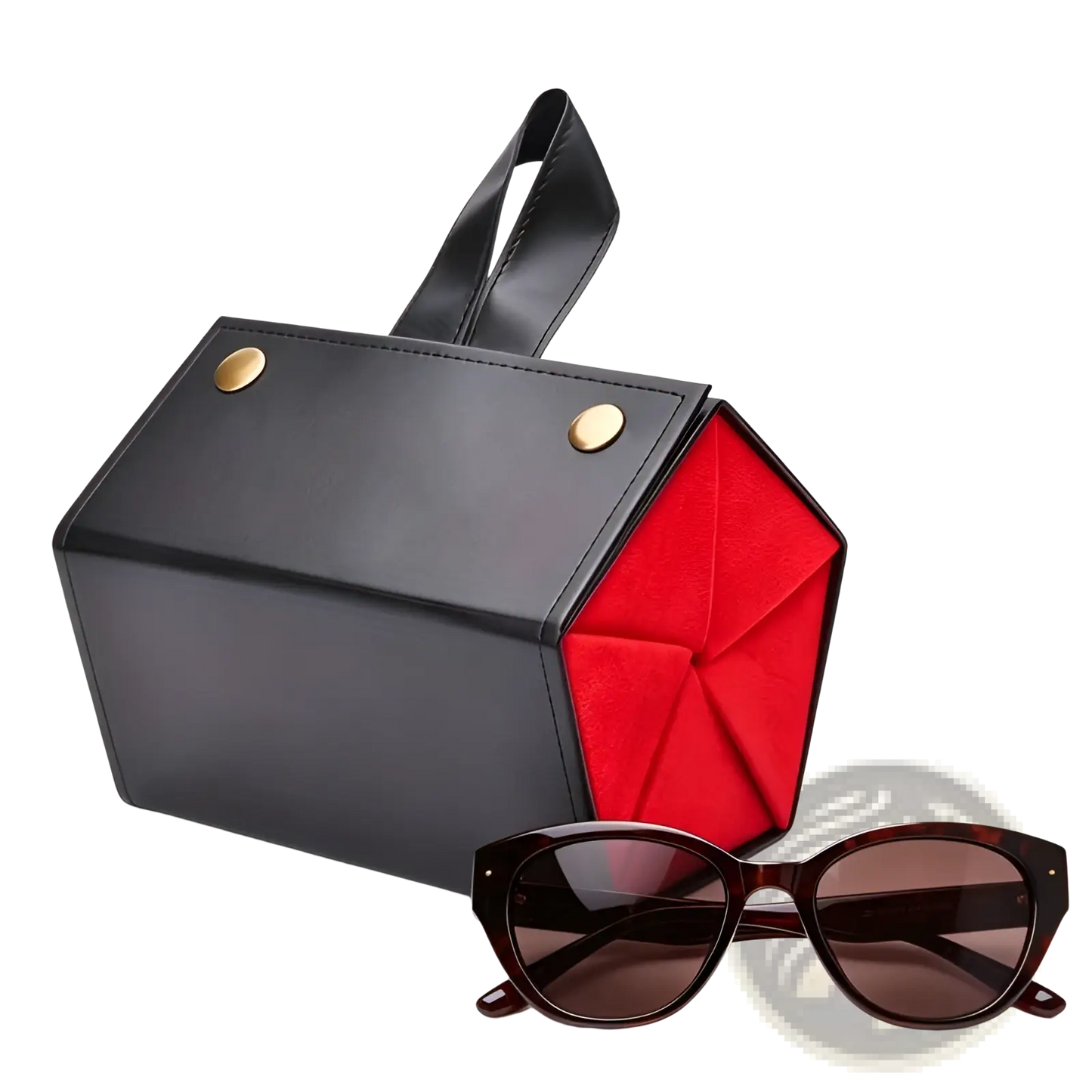 5in1 Sunglasses Travel Case Organizer Hangable, Eyeglasses Foldable Storage Organizer