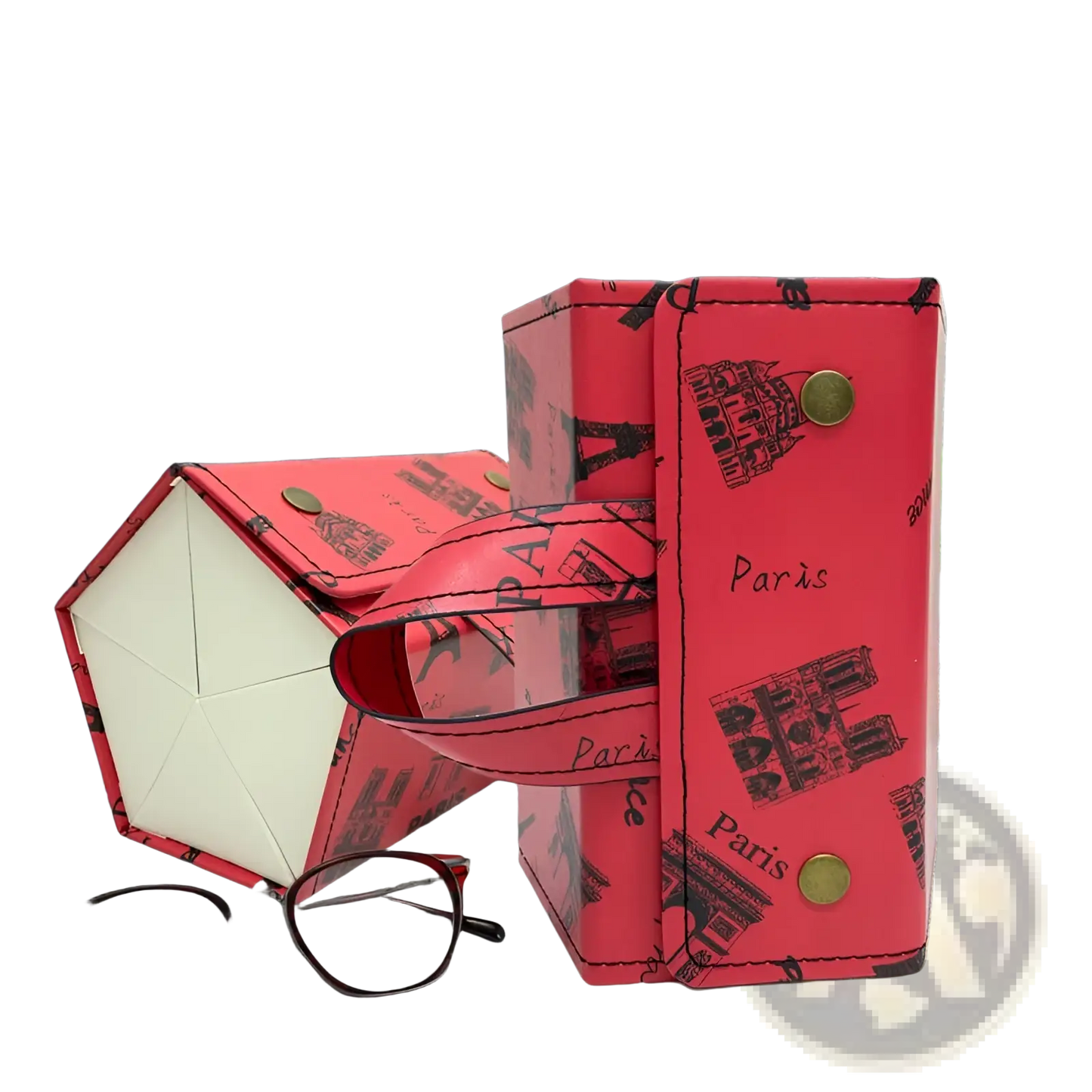 5-slot Hexagonal Foldable Sunglasses Travel Organizer Case