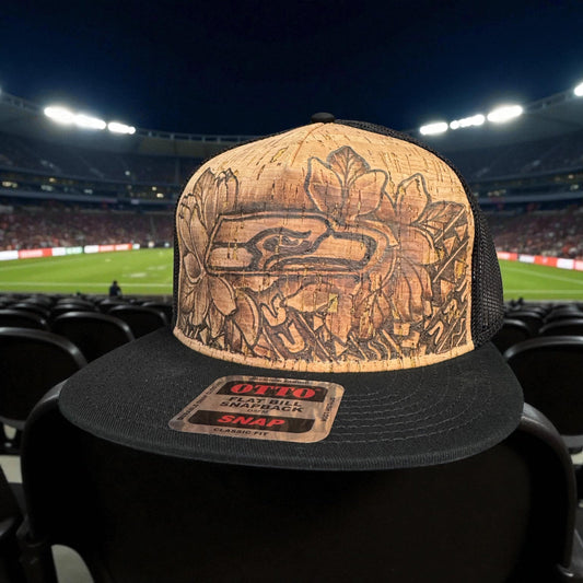 Football with Aloha - Burned Cork Trucker Hat Collection