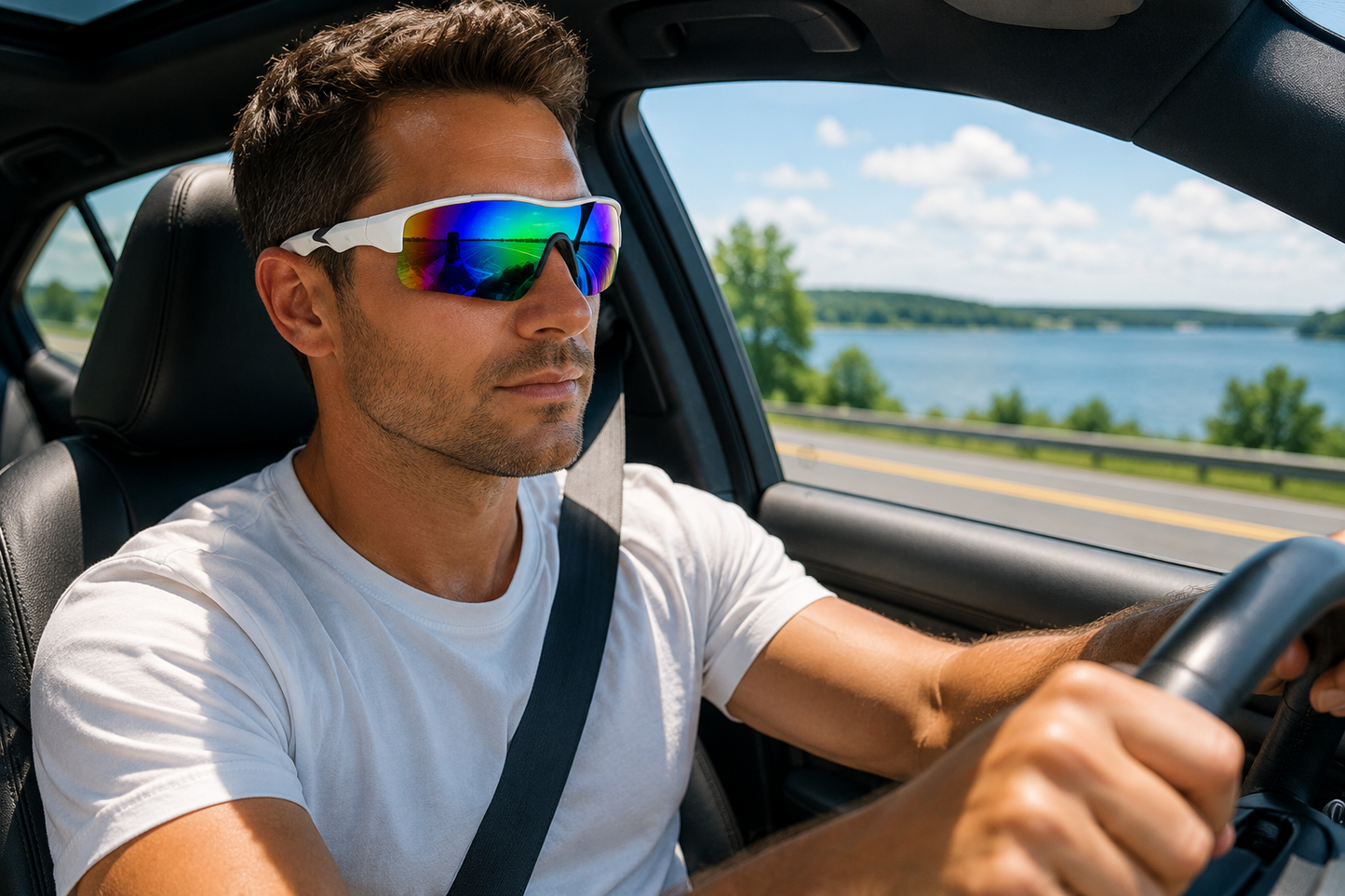 Drakes Shades Polarized REVO Shield Sports Sunglasses
