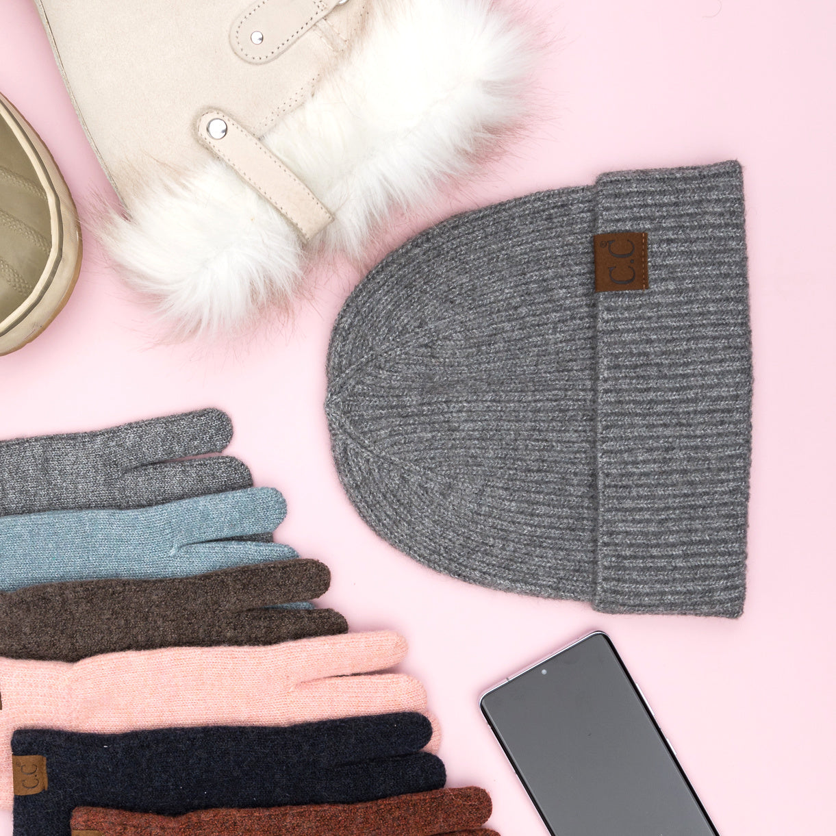 C.C® Fine Yarn Cuff Beanie