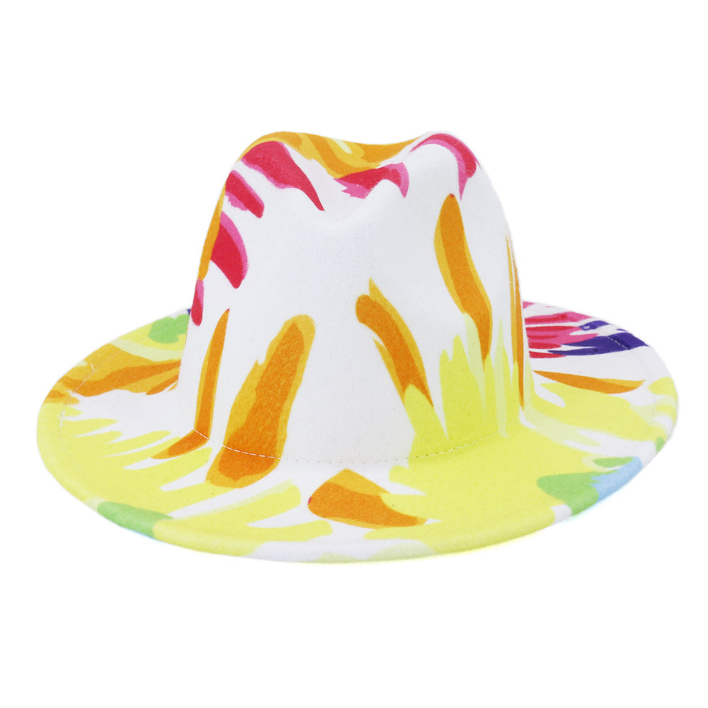 Beautiful Two Tone Luxury Fedora Hat / Men's and Women's Hat /  Unique Retro Design / 56-58CM