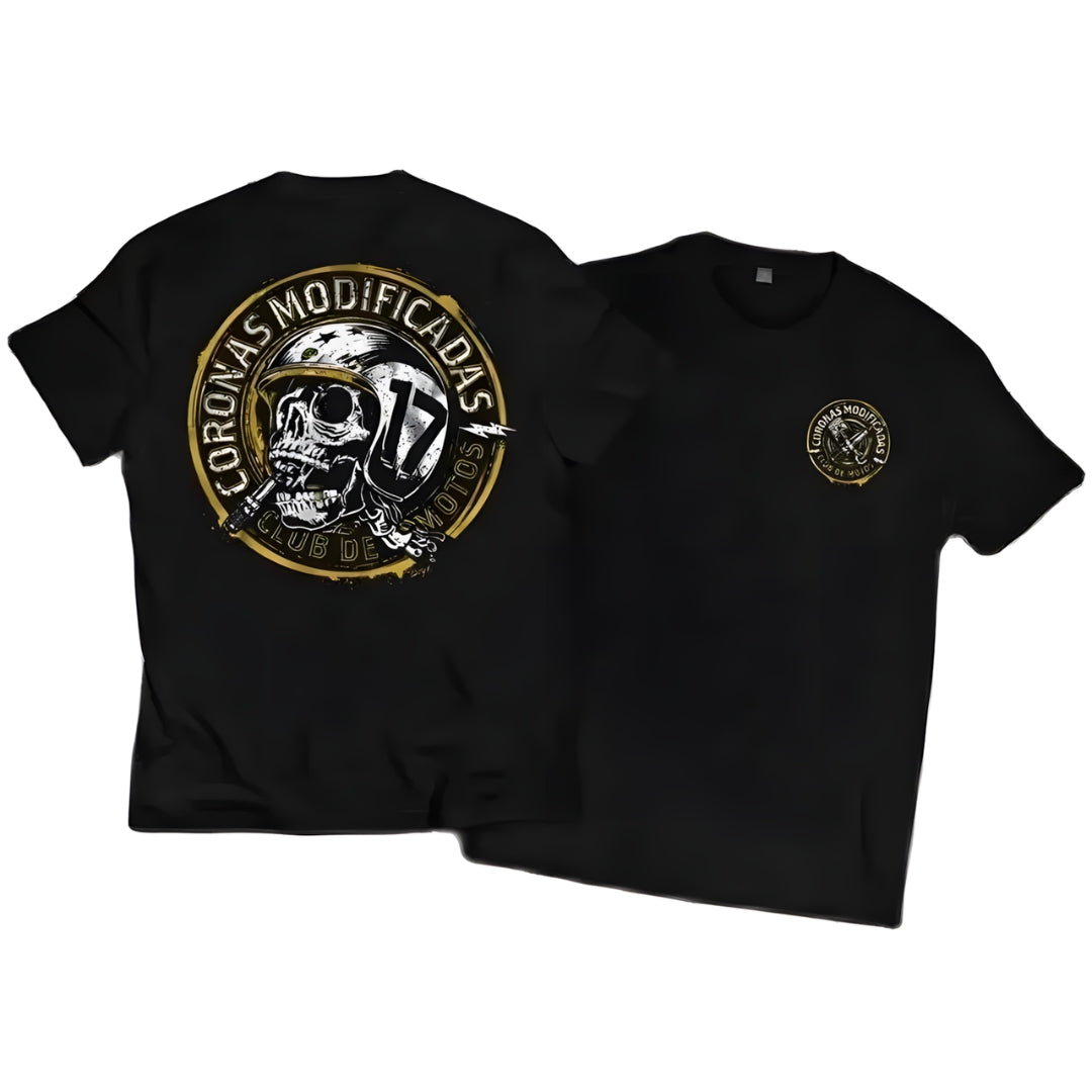 Retro and Vintage Graphic Cotton T-shirt Unisex For Bikers