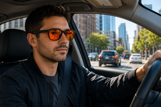 Drakes Shades City Look Blue Blocker Driving Sunglasses
