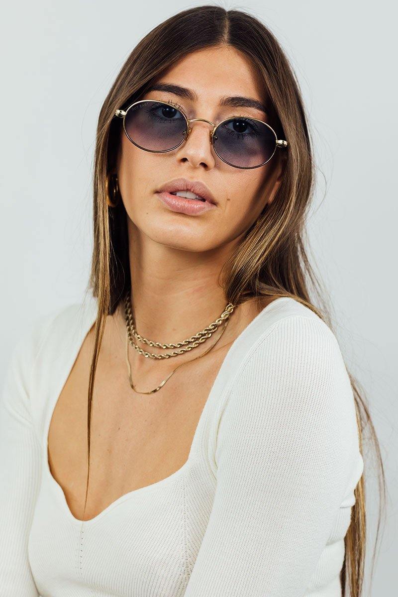 The Meadow Sunglasses / Classic Rounded / Polarized 100% UV Protection / Handcrafted Stainless Steel Frame