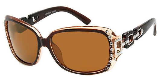 Drakes Shades Ladies Rhinestone Polarized Sunglasses
