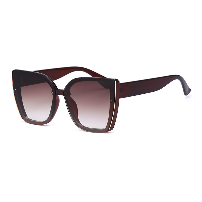 Women's Cat-Eye Oversized Sunglasses — UV Protection Trendy Shades