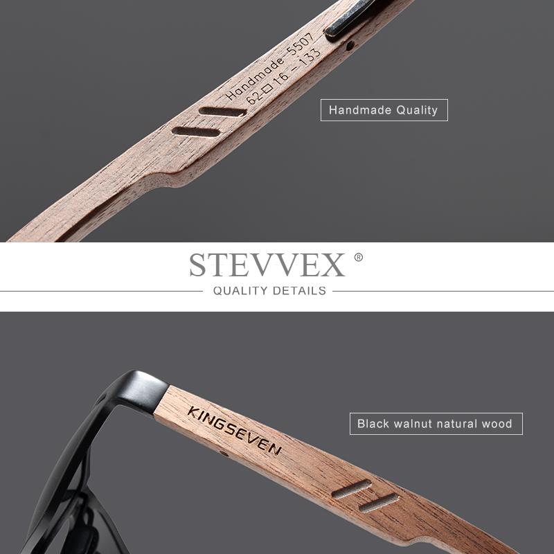 Luxury Bamboo Wood Design Polarized / High Quality Men's Sunglasses / Spring Hinges