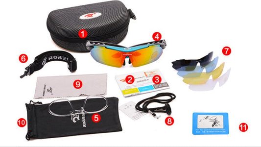 Outdoor Sports / Polarized Riding Sunglasses / Half-Rim 144mm
