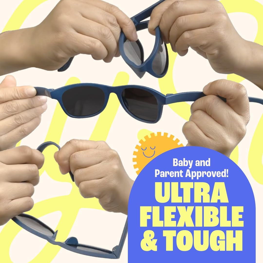 Polarized Toddler Sunglasses for Boys & Girls - Unbreakable/Tough - UV 400 Protection / Non-Toxic