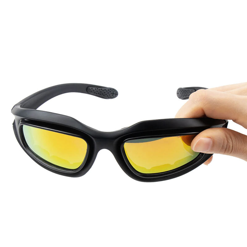 Polarized Motorcycle Sunglasses / UV400 / 4 Lens Colors