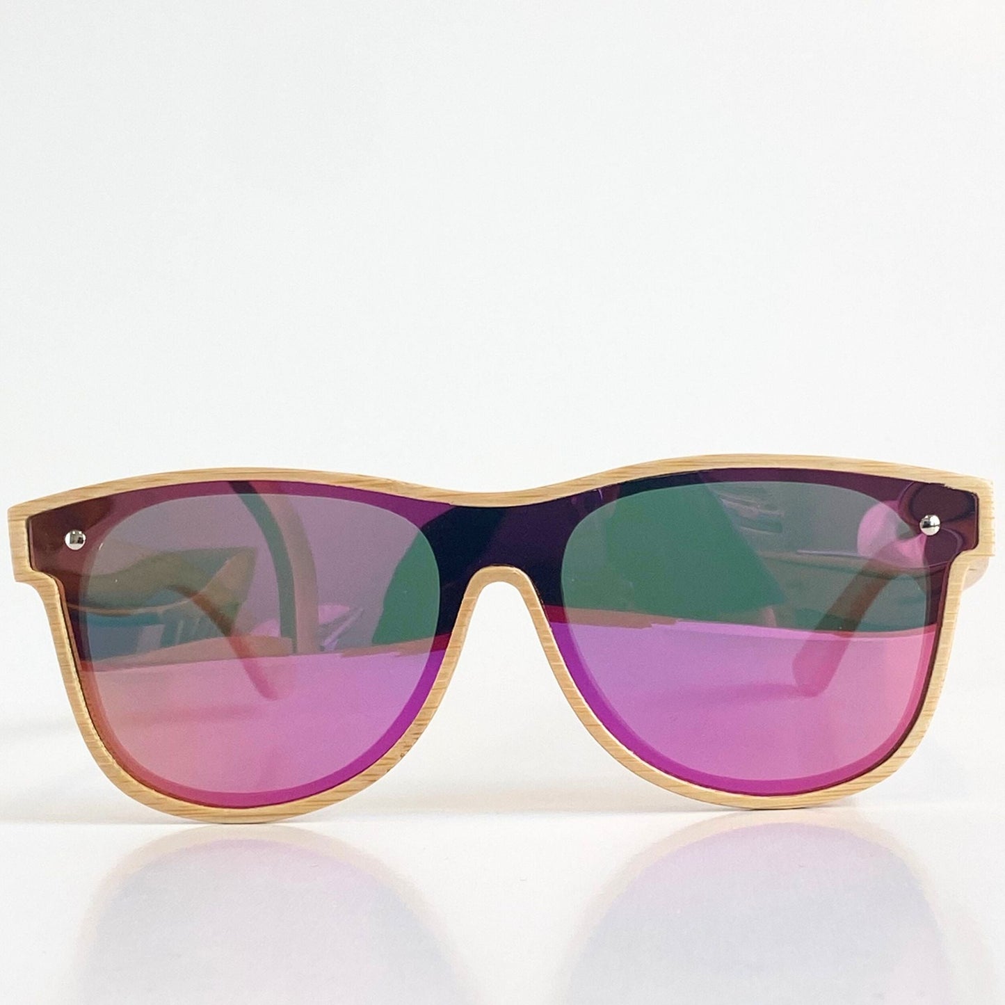 The Alejandra in Original Bamboo / Lightweight / UV400 Polarized / Spring Hinges