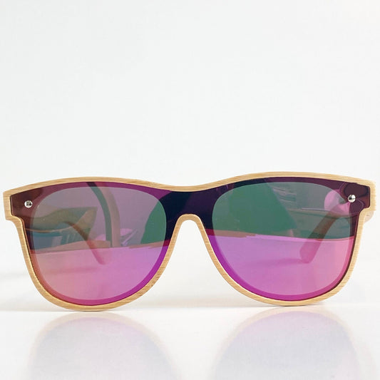 The Alejandra in Original Bamboo / Lightweight / UV400 Polarized / Spring Hinges