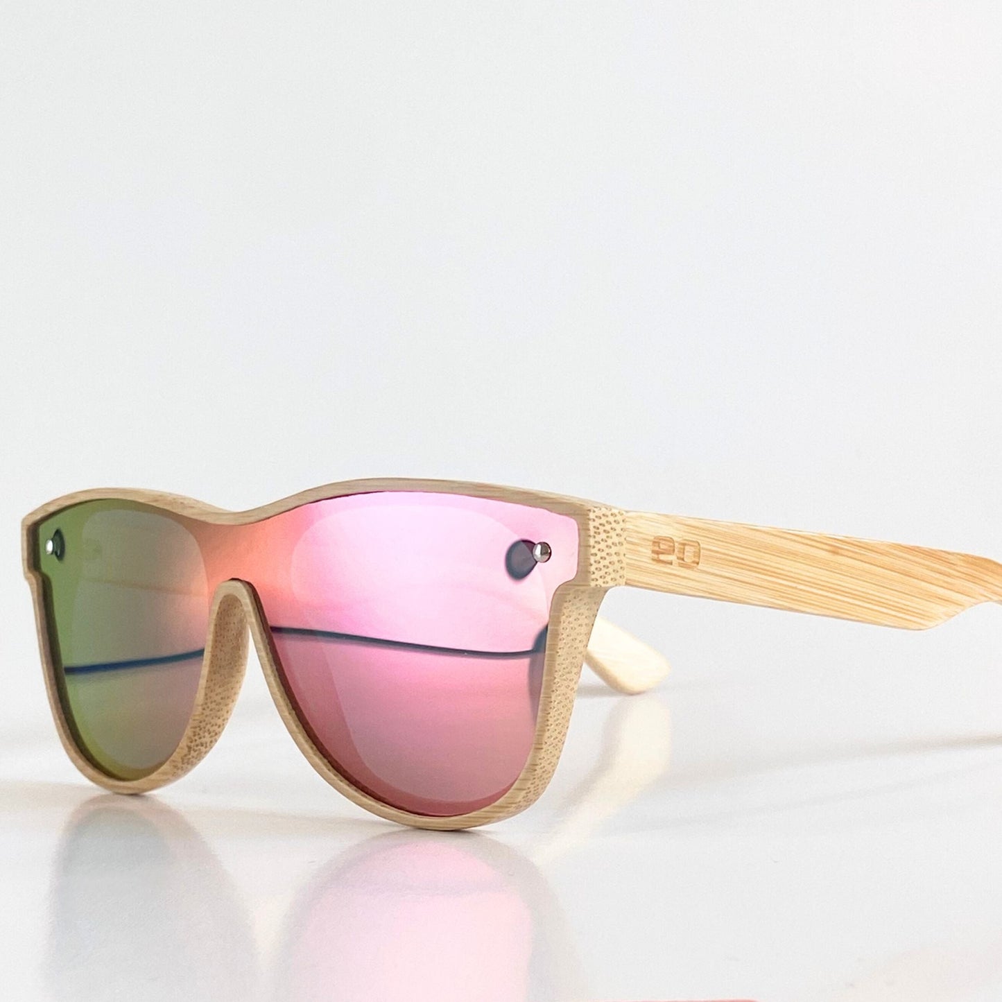 The Alejandra in Original Bamboo / Lightweight / UV400 Polarized / Spring Hinges