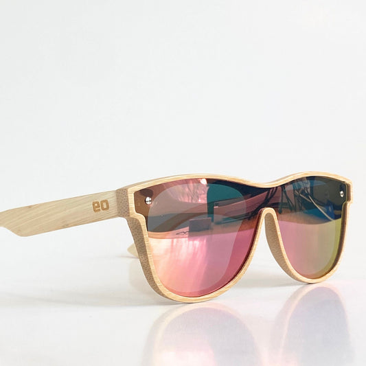 The Alejandra in Original Bamboo / Lightweight / UV400 Polarized / Spring Hinges