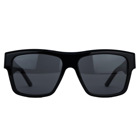 Aurora (Black/Black) / Handcrafted in Italy / 100% UV Protection / High-Quality Acetate