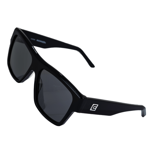 Aurora (Black/Black) / Handcrafted in Italy / 100% UV Protection / High-Quality Acetate