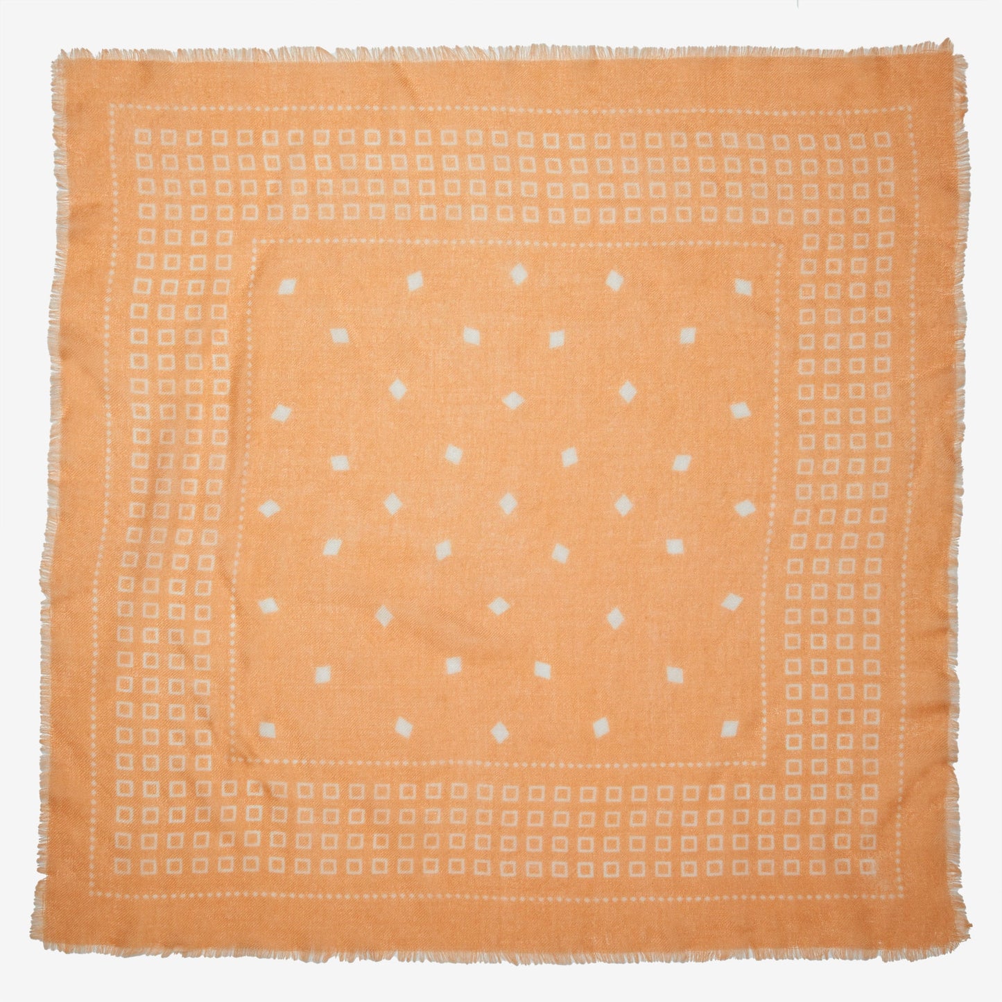Brooks Cashmere Bandana in Peach