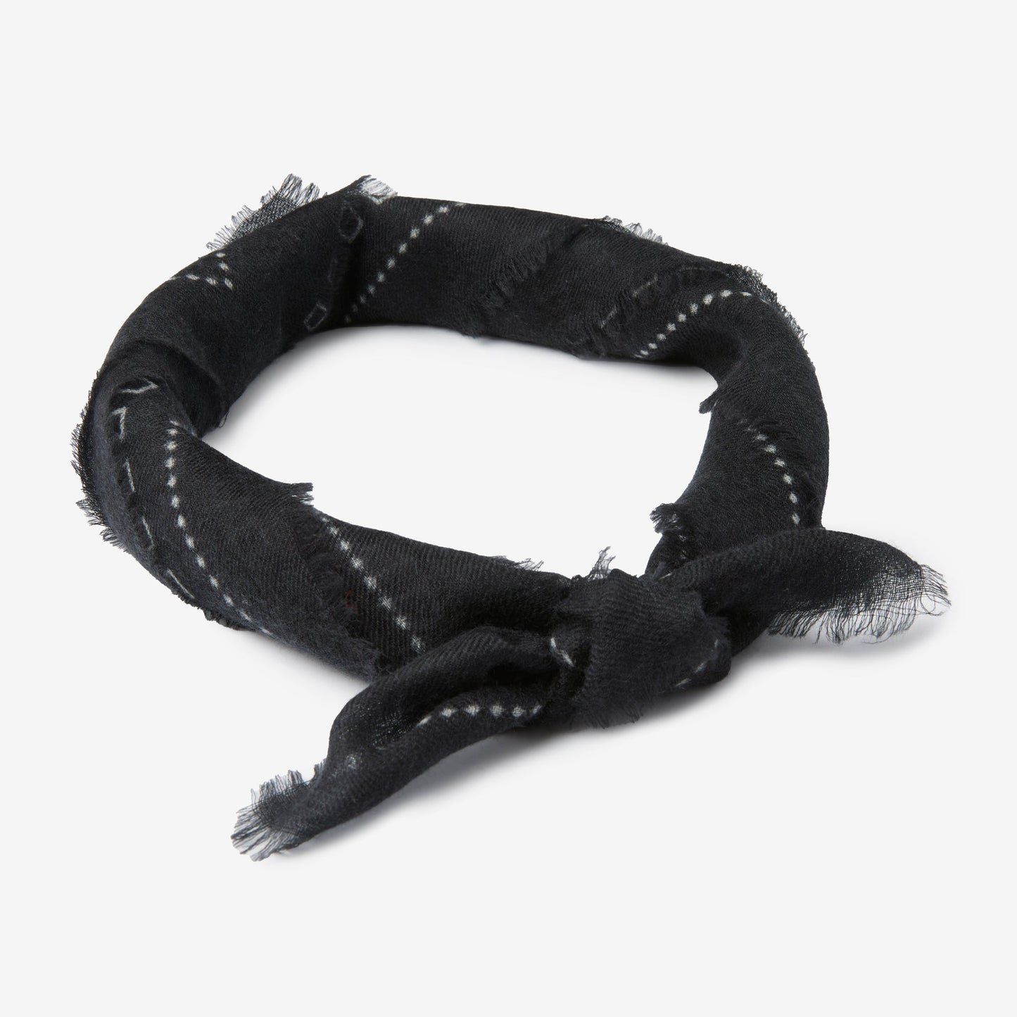 Brooks Cashmere Bandana in Black