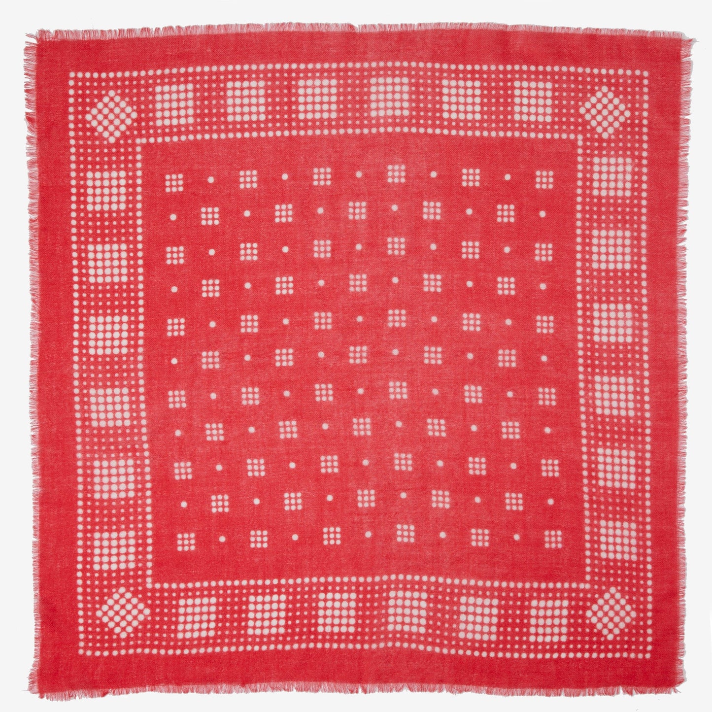 Peters Cashmere Bandana in Red