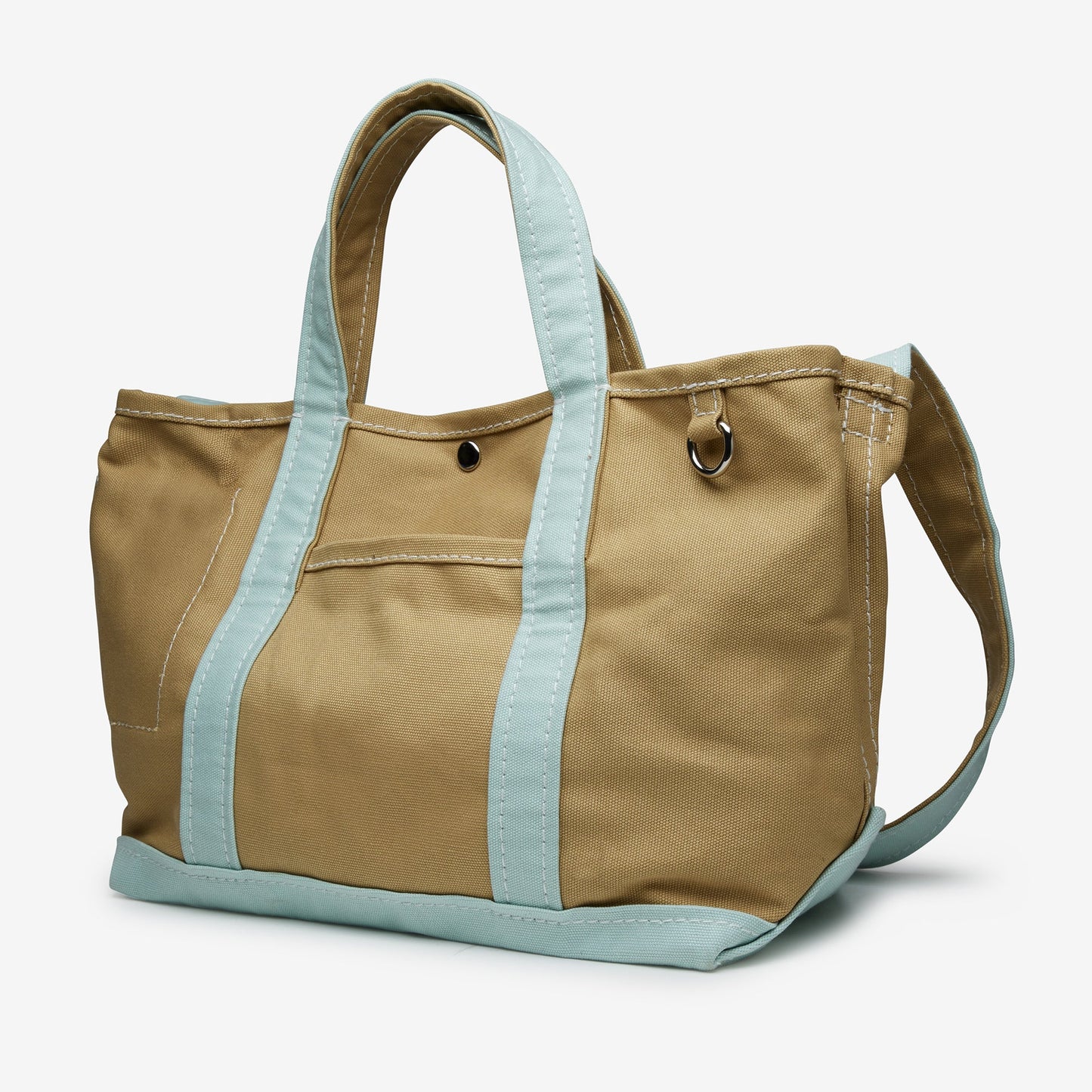 Oliver Canvas Utility Tote in Blue Tan