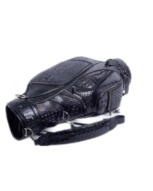 Luxury Crocodile Skin Leather Golf Bag Men's