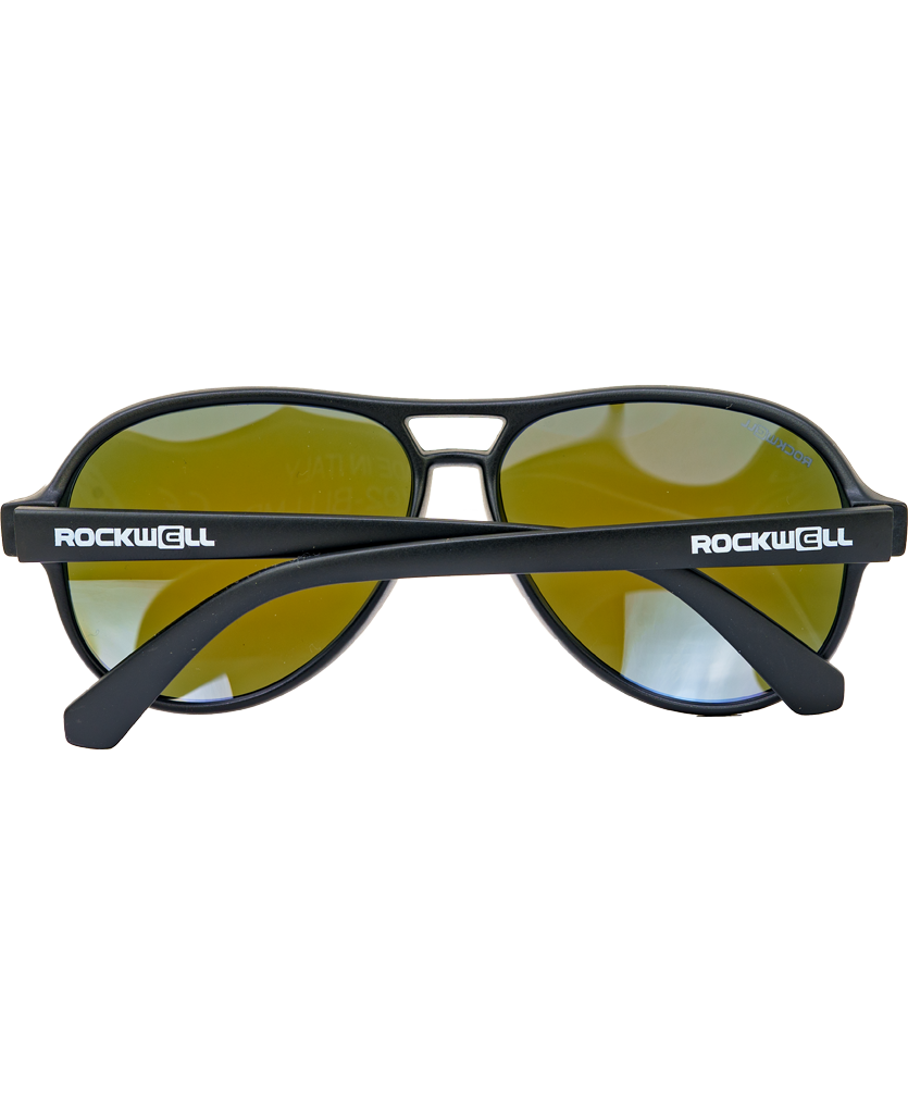 Casino (Black/Blue Mirror Polarized Lens) / TR90 Swiss Nylon Memory Frame / Crafted in Italy