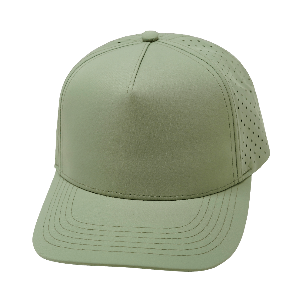 Blank - 5 Panel - Structured - Sage (Unisex) - Laser Mesh