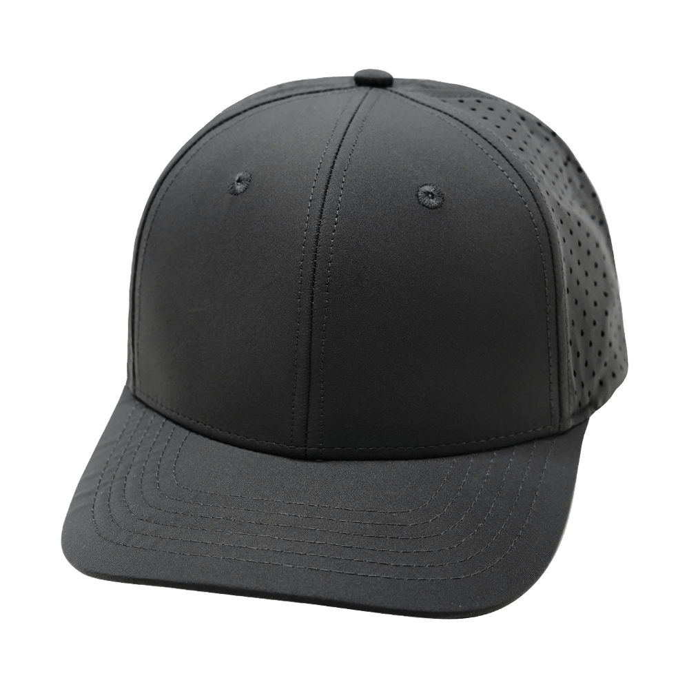 Blank - 6 Panel - Charcoal (Unisex) - Laser Mesh