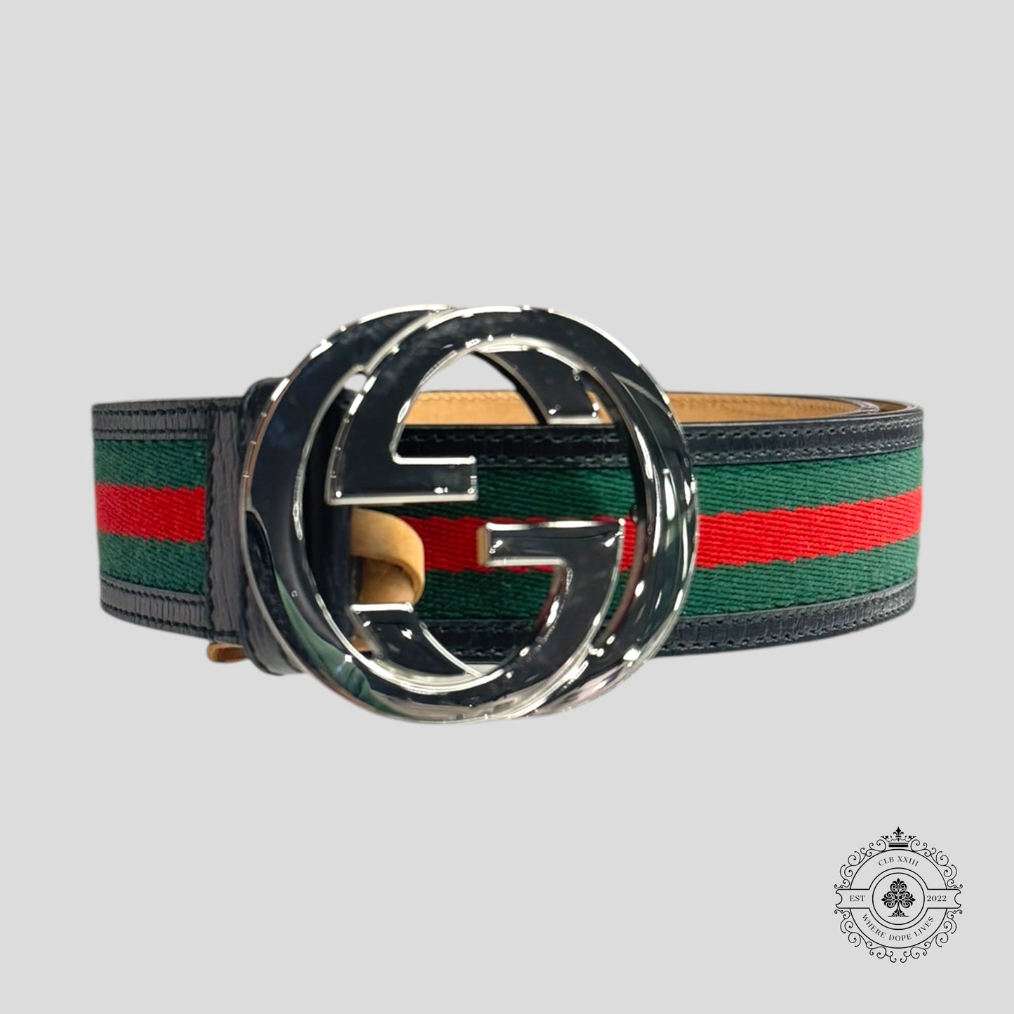 Gucci Interlocking G Web Belt
