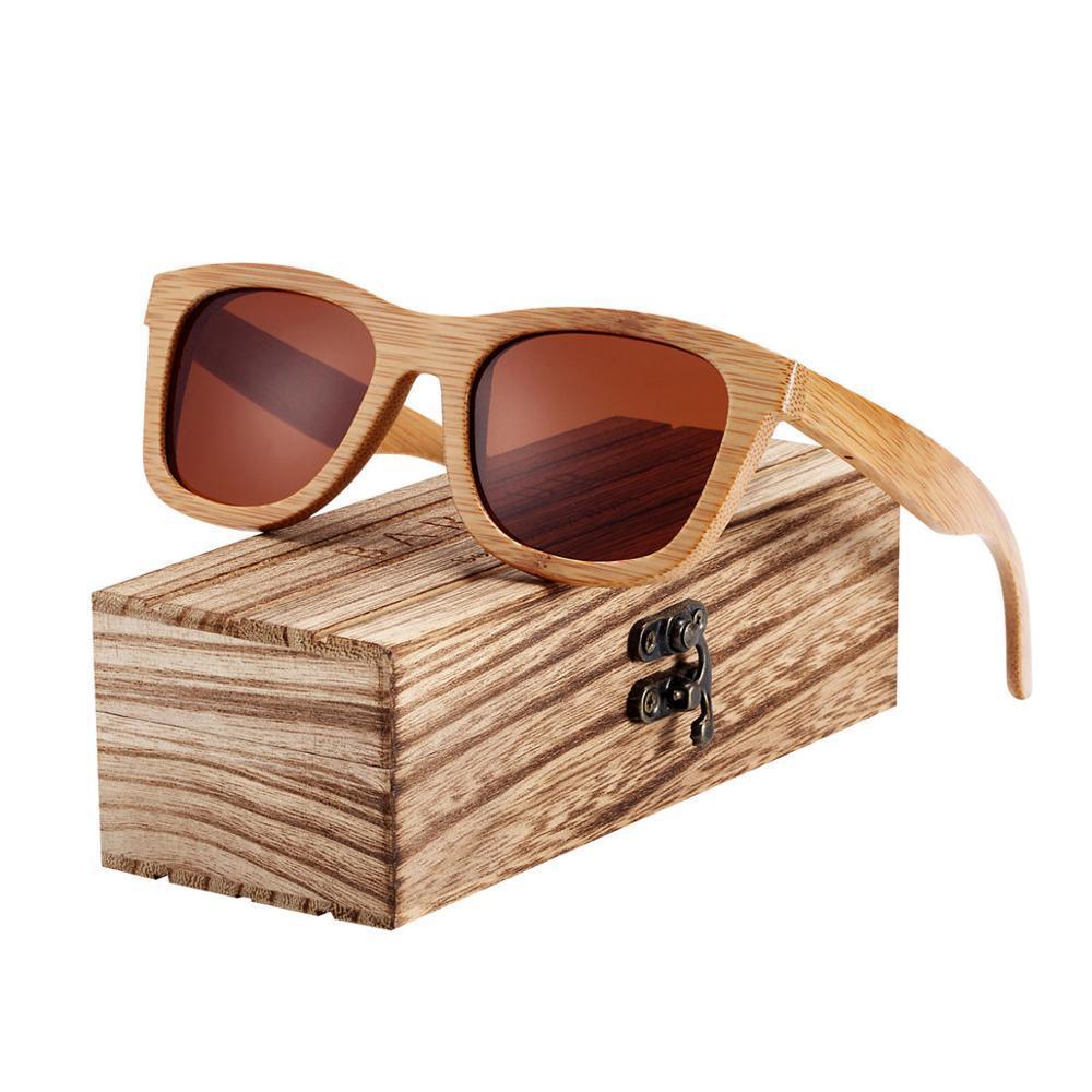 Handmade Bamboo Wood Luxury Retro Men and  Women Polarized Sunglasses / Floatable / UV400 Protection