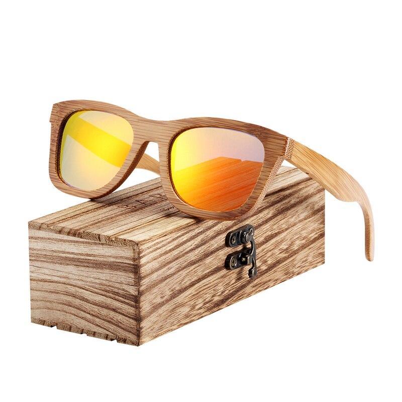 Handmade Bamboo Wood Luxury Retro Men and  Women Polarized Sunglasses / Floatable / UV400 Protection