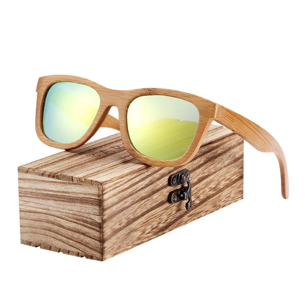 Handmade Bamboo Wood Luxury Retro Men and  Women Polarized Sunglasses / Floatable / UV400 Protection