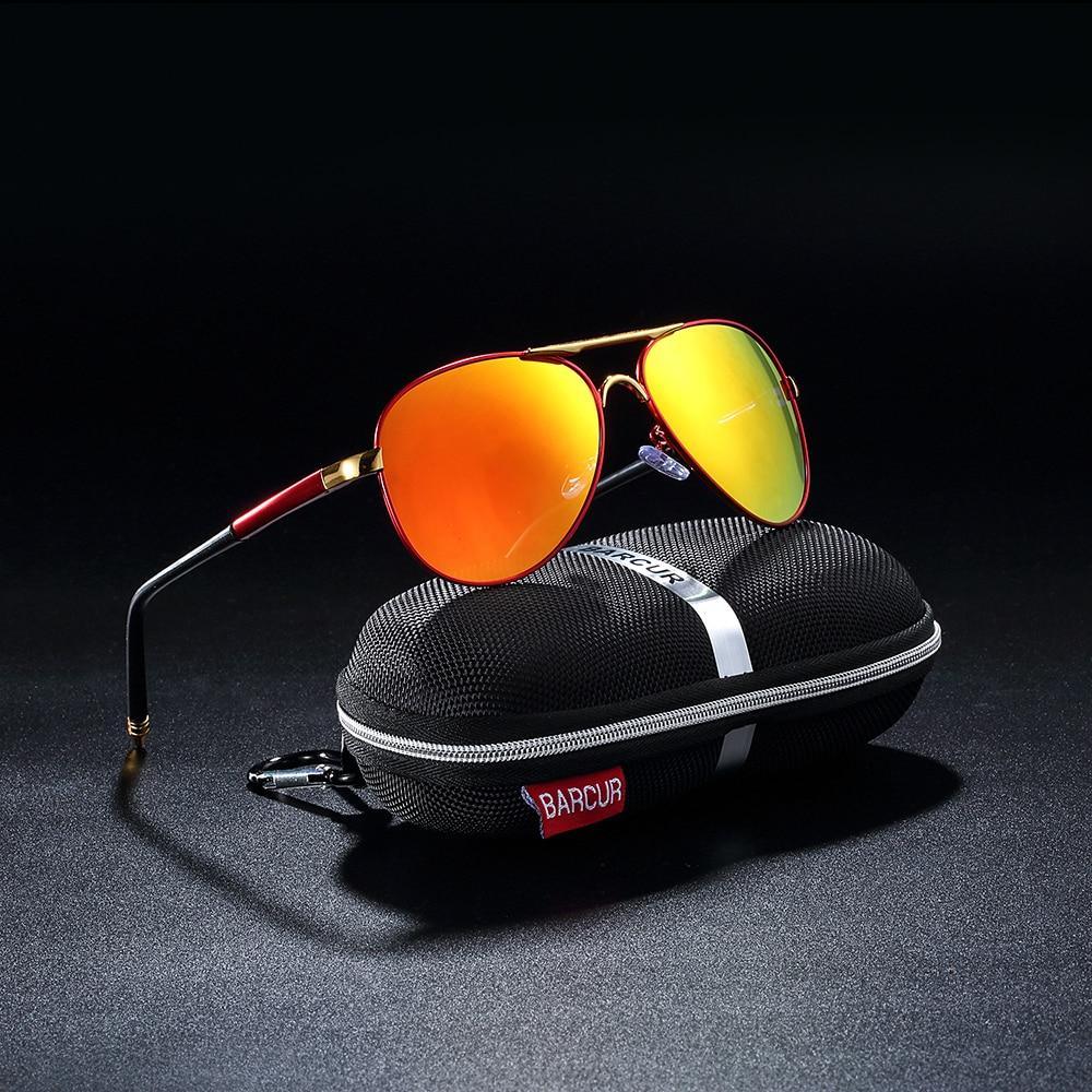 Classic Aviator Polarized High Quality Metal Frame Sunglasses / UV400 Protection / Mirrored HD Lenses