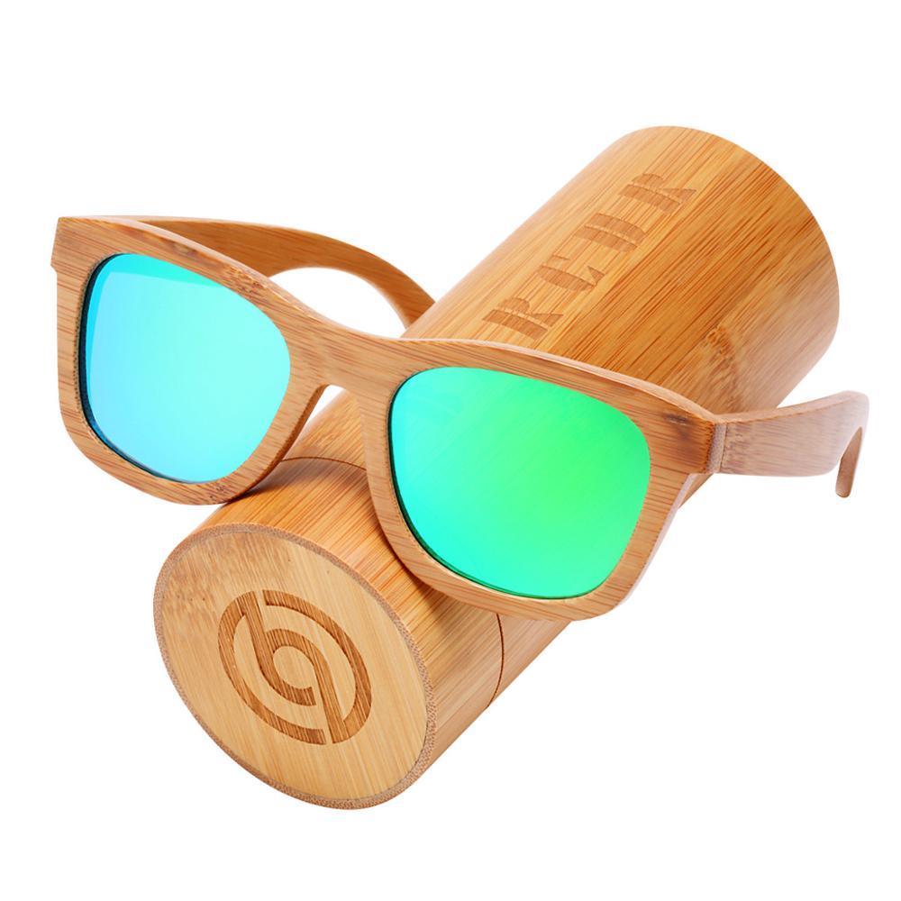 Handmade Bamboo Wood Luxury Retro Men and  Women Polarized Sunglasses / Floatable / UV400 Protection