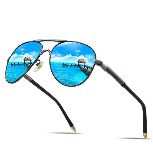 Classic Aviator Polarized High Quality Metal Frame Sunglasses / UV400 Protection / Mirrored HD Lenses
