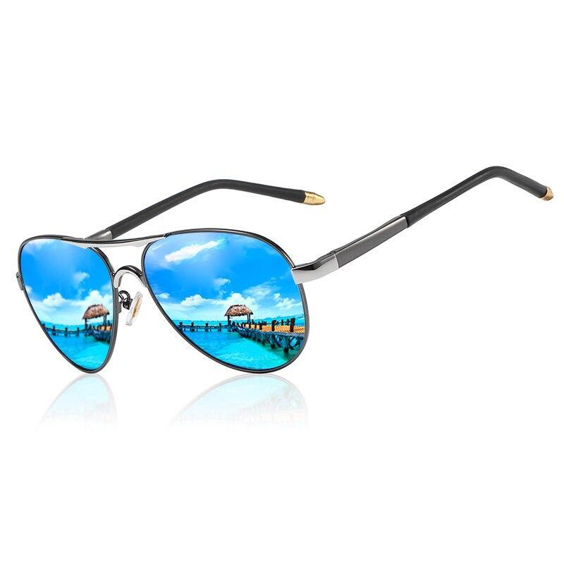 Classic Aviator Polarized High Quality Metal Frame Sunglasses / UV400 Protection / Mirrored HD Lenses