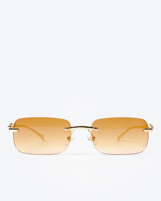 NOBLE - Amber Lenses, Gold Chrome Frame