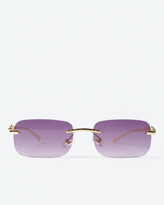 NOBLE - Violet Lenses, Gold Chrome Frame