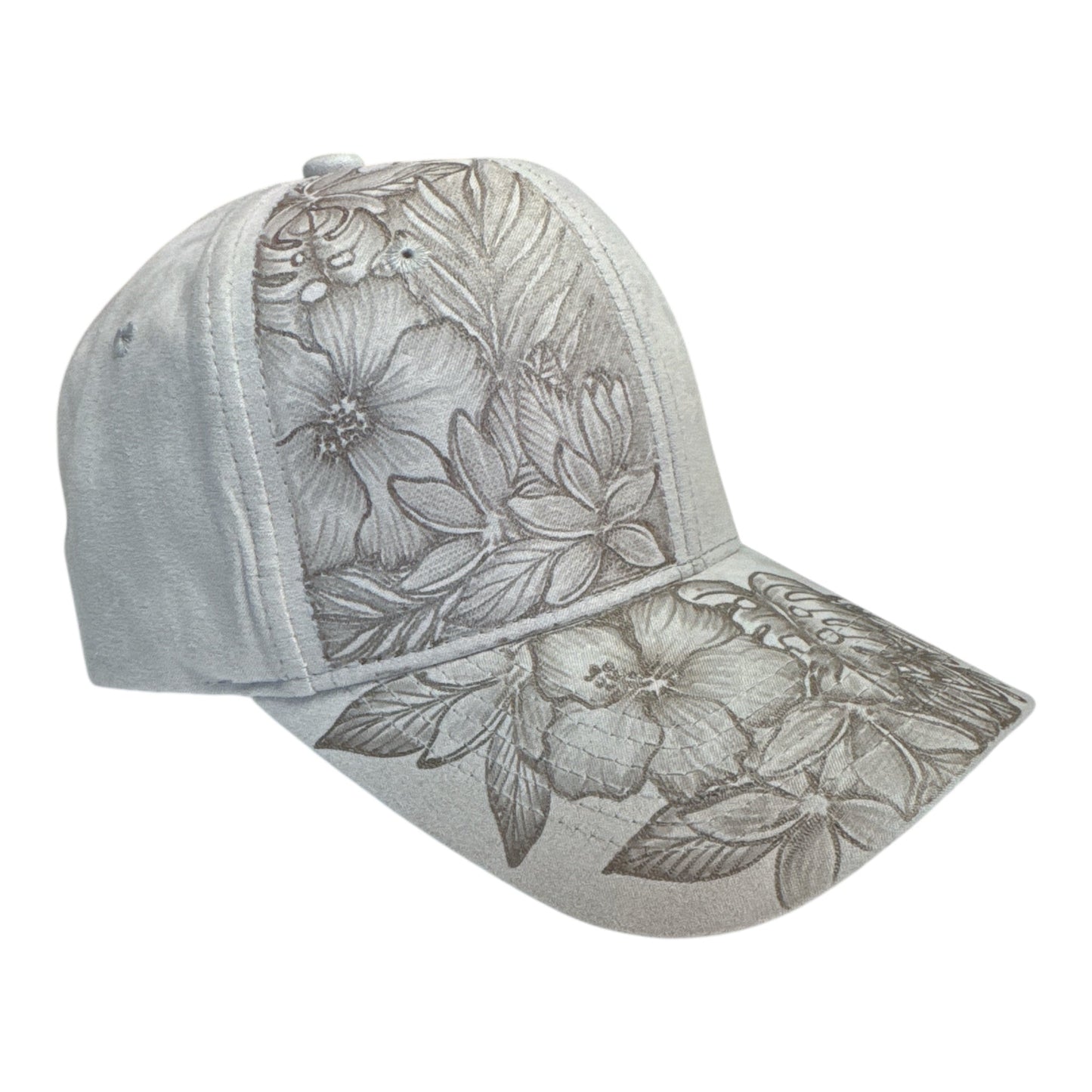 Full Blooms - Burned Suede Baseball Cap