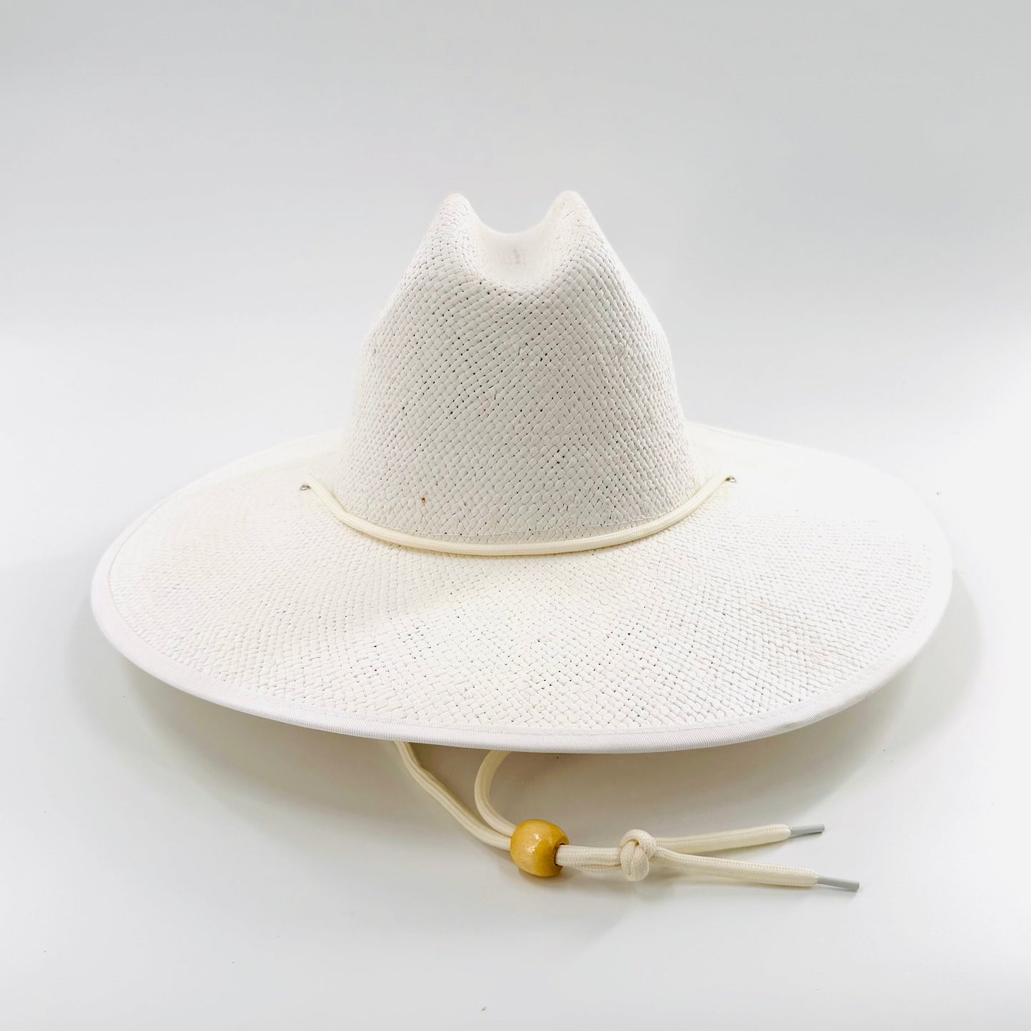 Baldiz White Sun Hat | Wide Brim Sun Hat with Rope Band